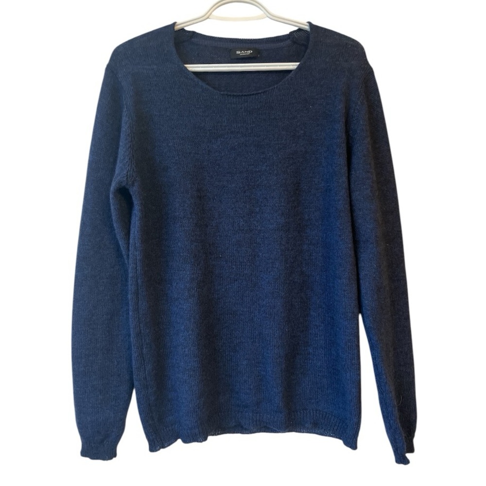 SAND Copenhagen | Men’s Lightweight Mohair and Wool Blend Sweater Size Large